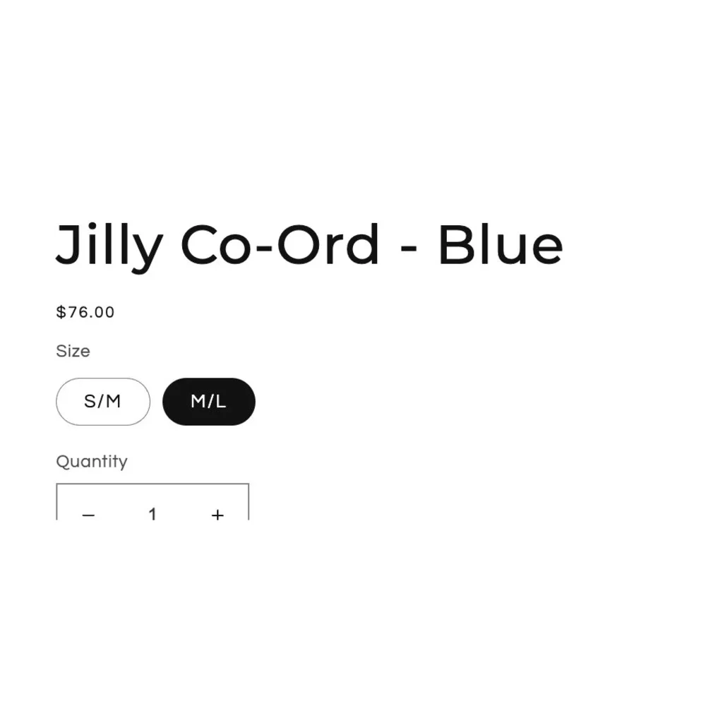 Lola Rae Jilly Co-Ord Blue Two Piece Set Crop Top Ruffle Skirt NWT Size M/L